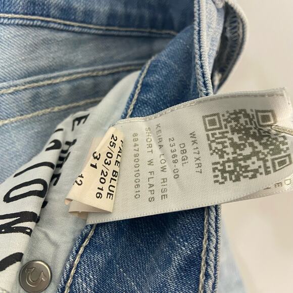 True Religion Keira Low Rise Short with Flaps - Picture 5 of 6